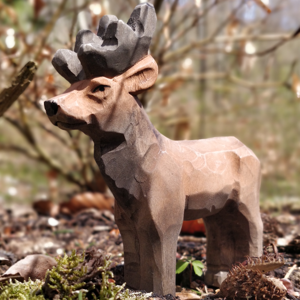 Wudimals® Wooden Stag Animal Toy
