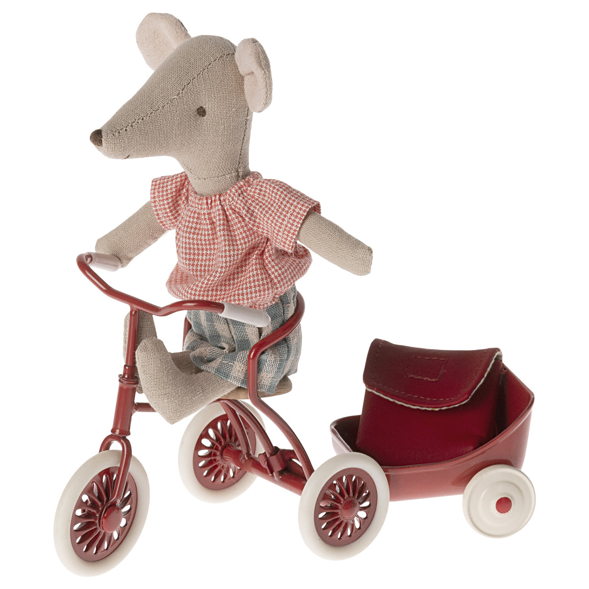 Maileg Tricycle Mouse, Big Sister Red 17-4205-00