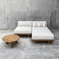 Thumbnail for Recycled Teak Outdoor Module Sofa
