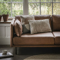 Thumbnail for Vintage Brown Leather Sofa