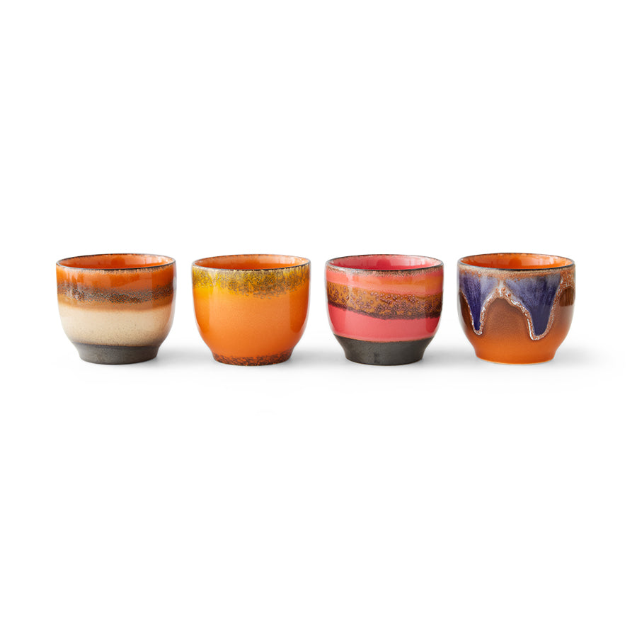 70s Ceramics: Coffee Cups Java (set of 4)
