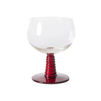 Thumbnail for HKliving Swirl Wine Glass Low, Red AGL4479