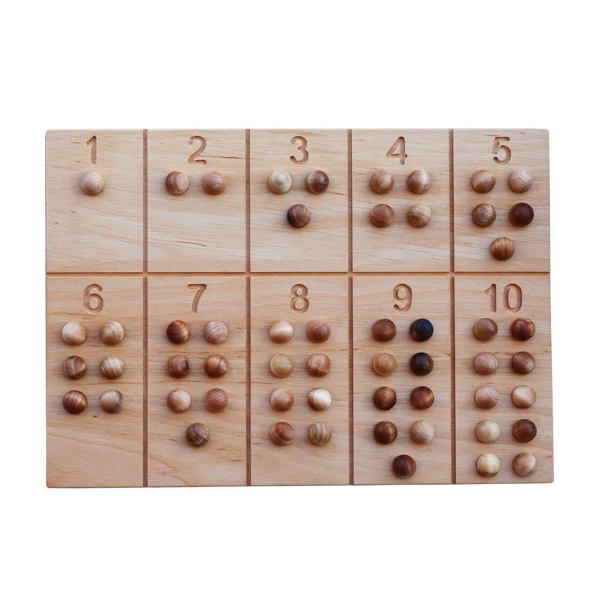 Number Tracking Board: With balls