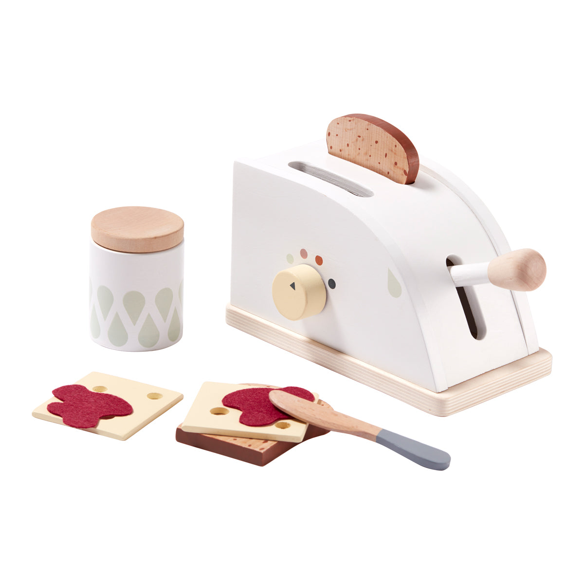 Kids concept Wooden toaster set