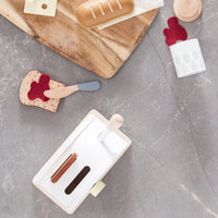 Thumbnail for Kids concept Wooden toaster set with jam and a wooden knife