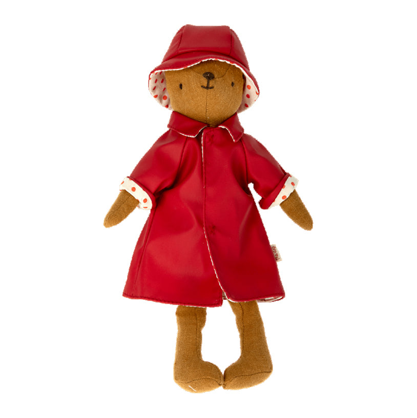 Maileg Rain coat w. Hat Teddy Mum