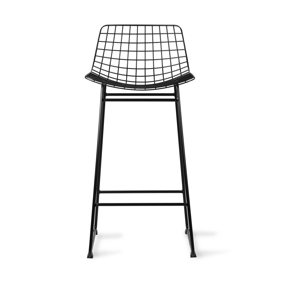 HK living wire bar stool black with comfort kit