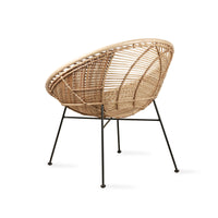Thumbnail for HK Living rattan ball lounge chair natural