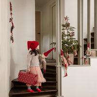 Thumbnail for Storage Suitcase, Small - Red with Dots