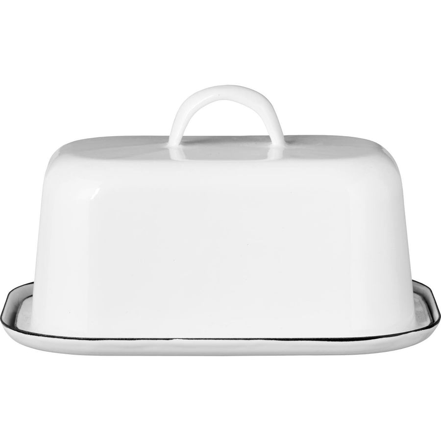 Butter Box 2 Parts Enamel White