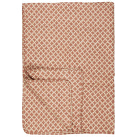 Thumbnail for IB Laursen Quilt Natural W/Rust coloured Block Pattern