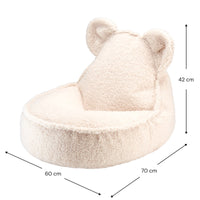 Thumbnail for Wigiwama Cream White Bear Beanbag