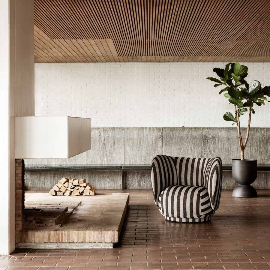 Ferm Living Rico Lounge Louisiana - Sand/Black