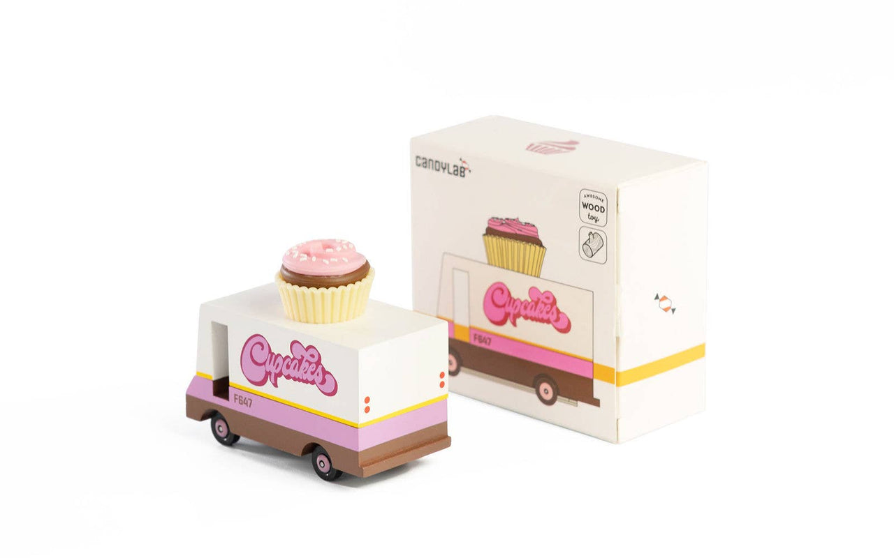 Candyvan - Cupcake - Wooden Diecast Toy Car Candylab