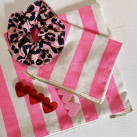 Thumbnail for MARIE PURSE STRIPES NEON PINK