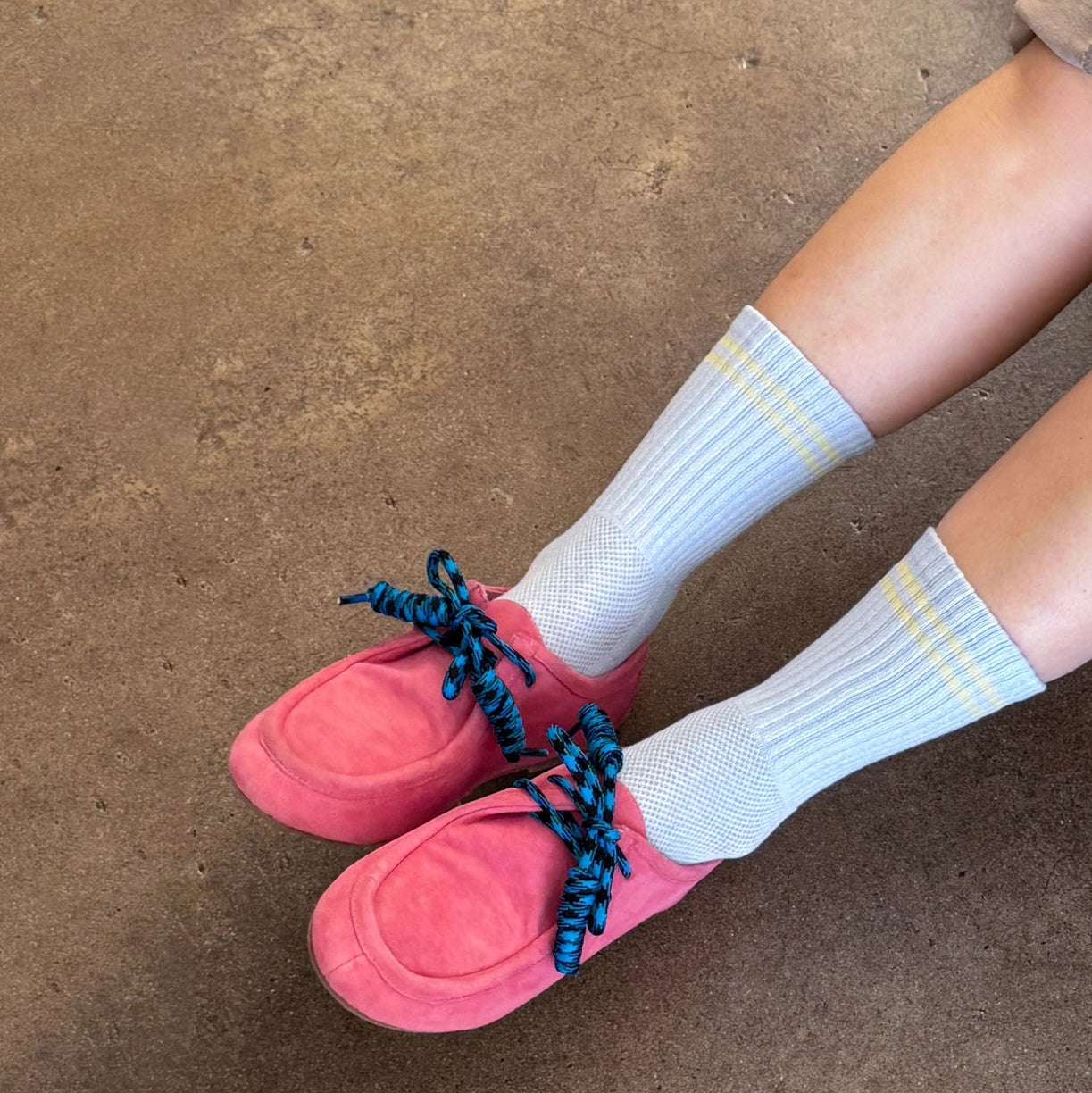 Boyfriend Socks: Pastel Sky