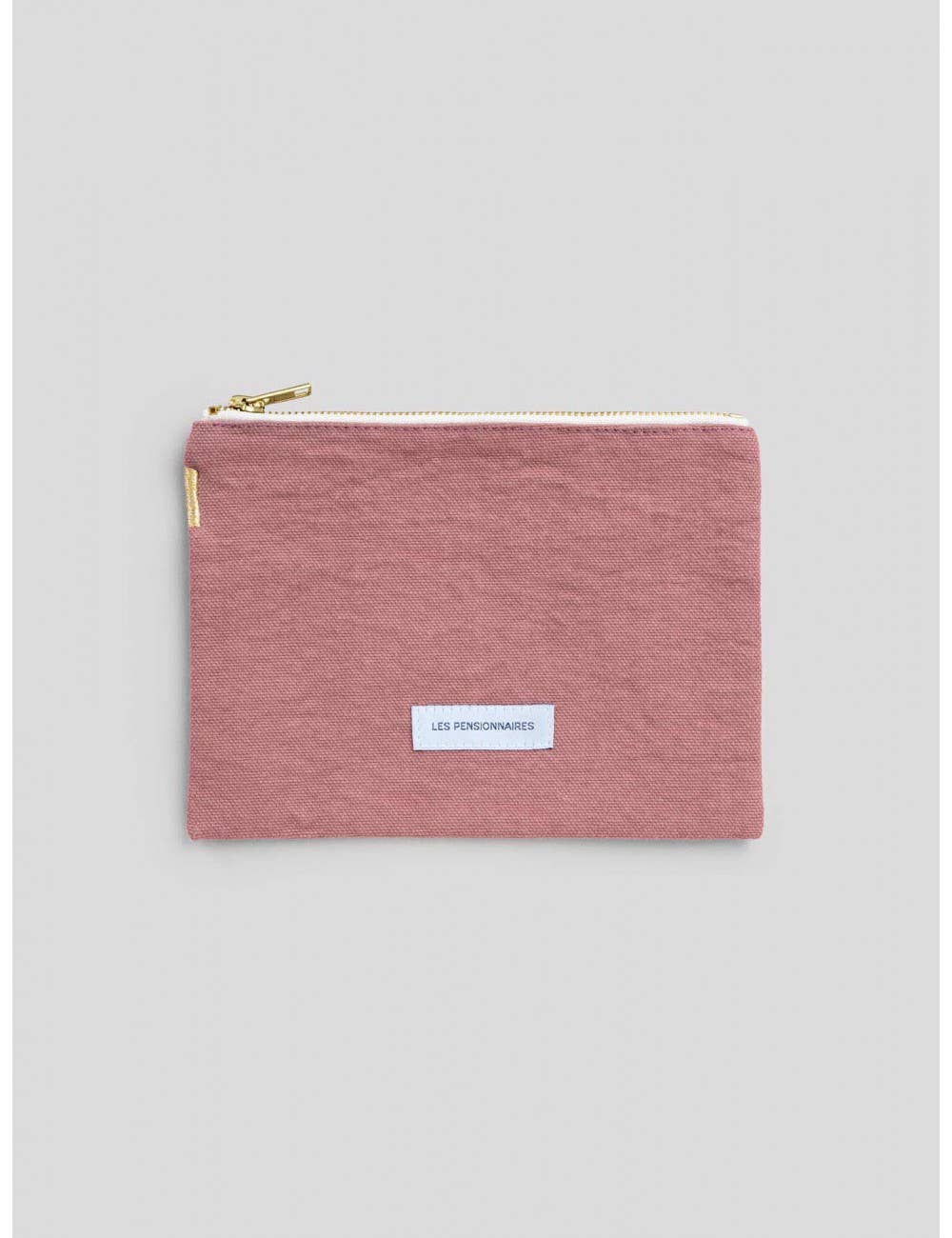 Small Pouch in Organic Cotton Canvas Rosewood