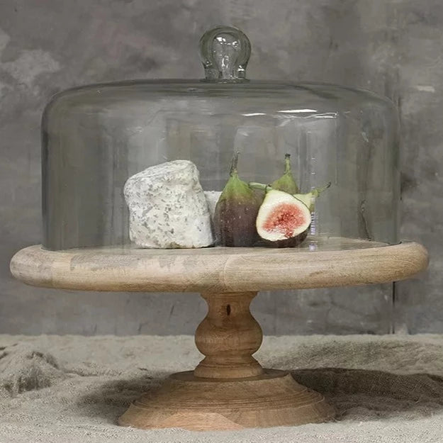 Recycled Glass Dome Cake Stand
