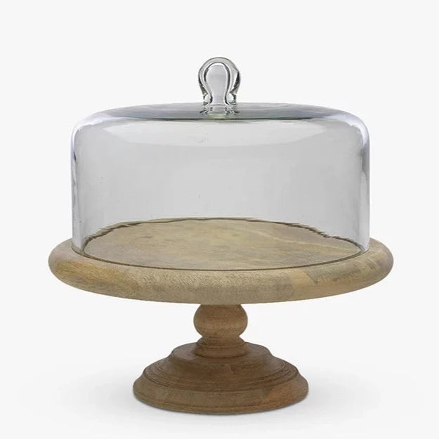 Recycled Glass Dome Cake Stand
