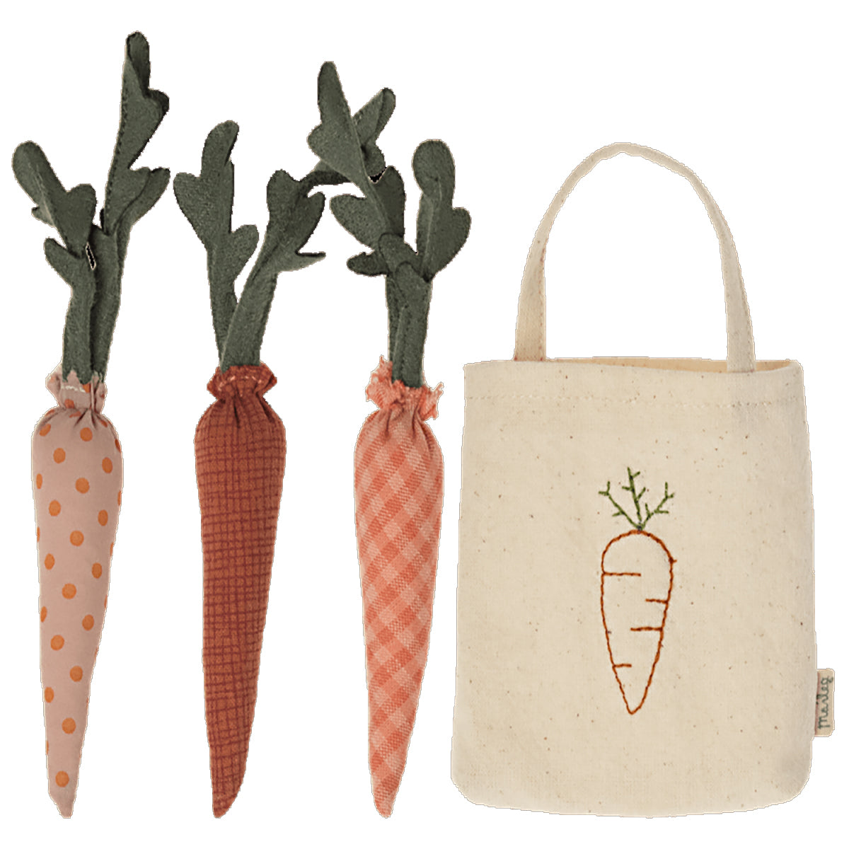 Maileg Carrots in Shopping Bag Mini 11-2402-00
