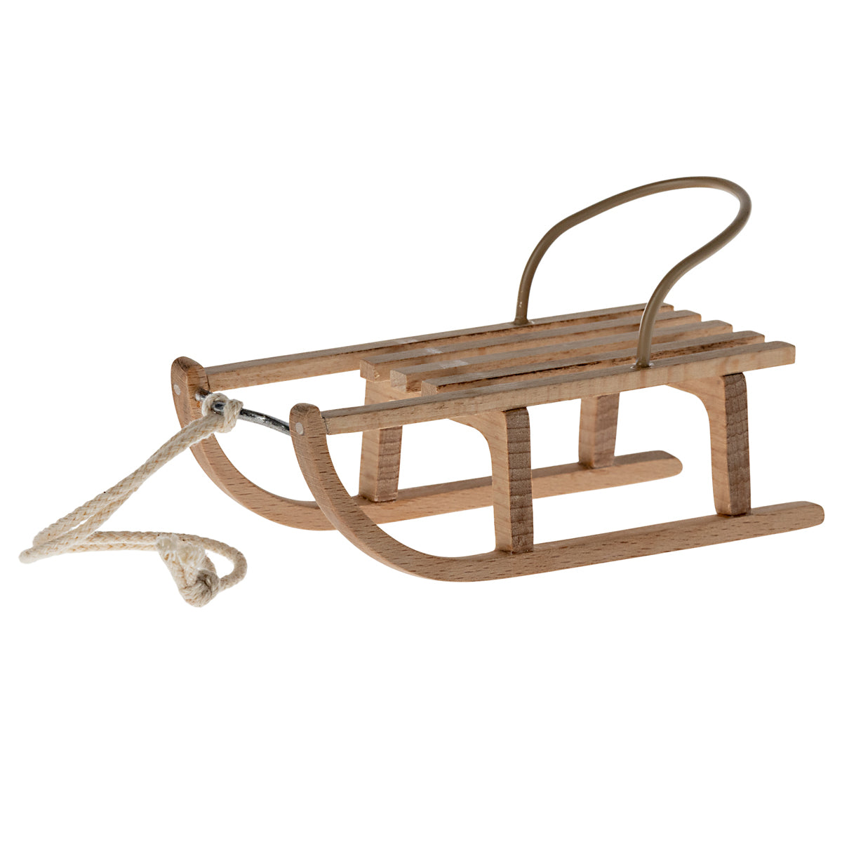 Maileg Wooden Sled Mouse 11-3003-00