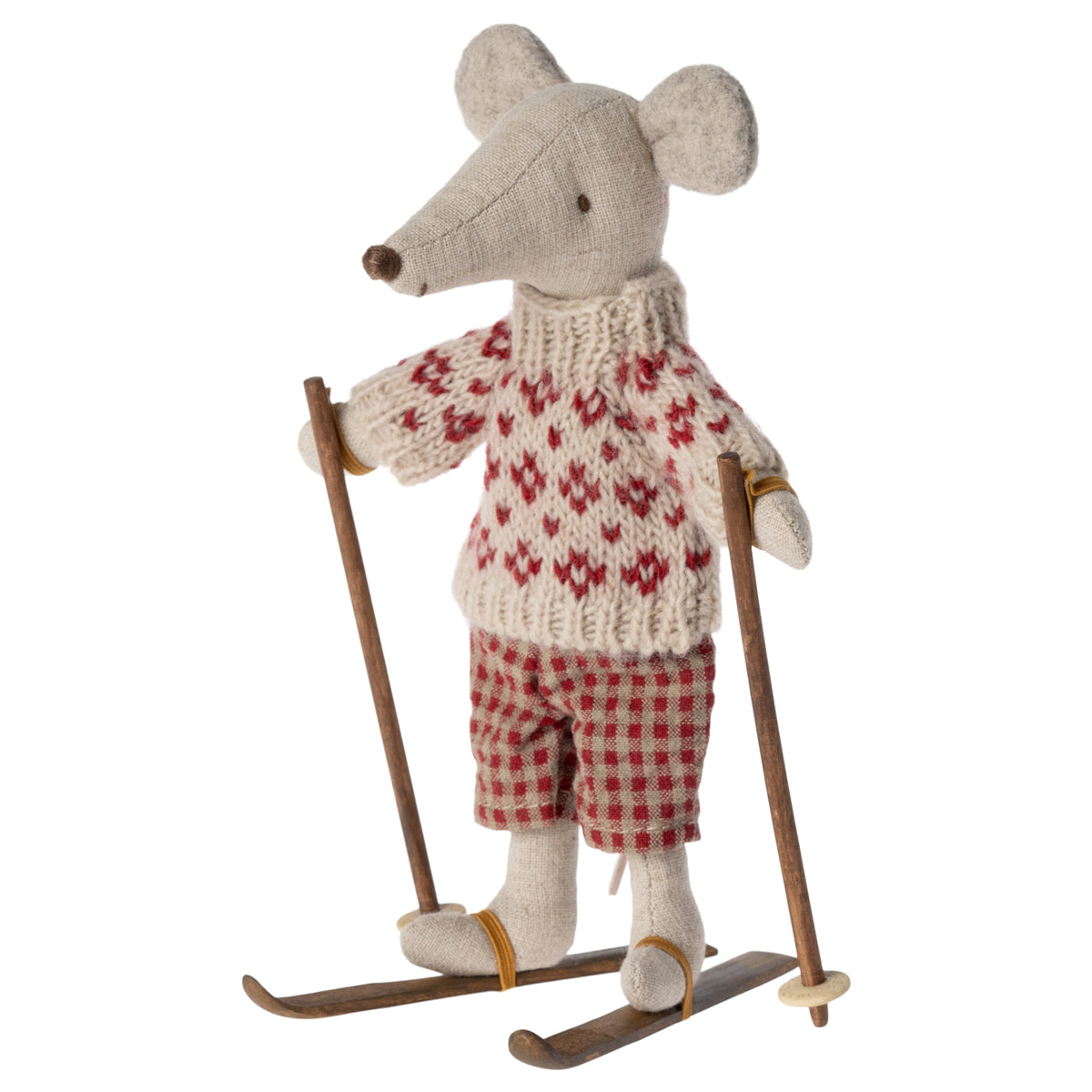 Maileg Ski and Ski Poles Mouse Mum and Dad Mouse 11-3006-00