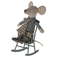 Thumbnail for Maileg Rocking Chair Mouse Dark Green 11-4112-01