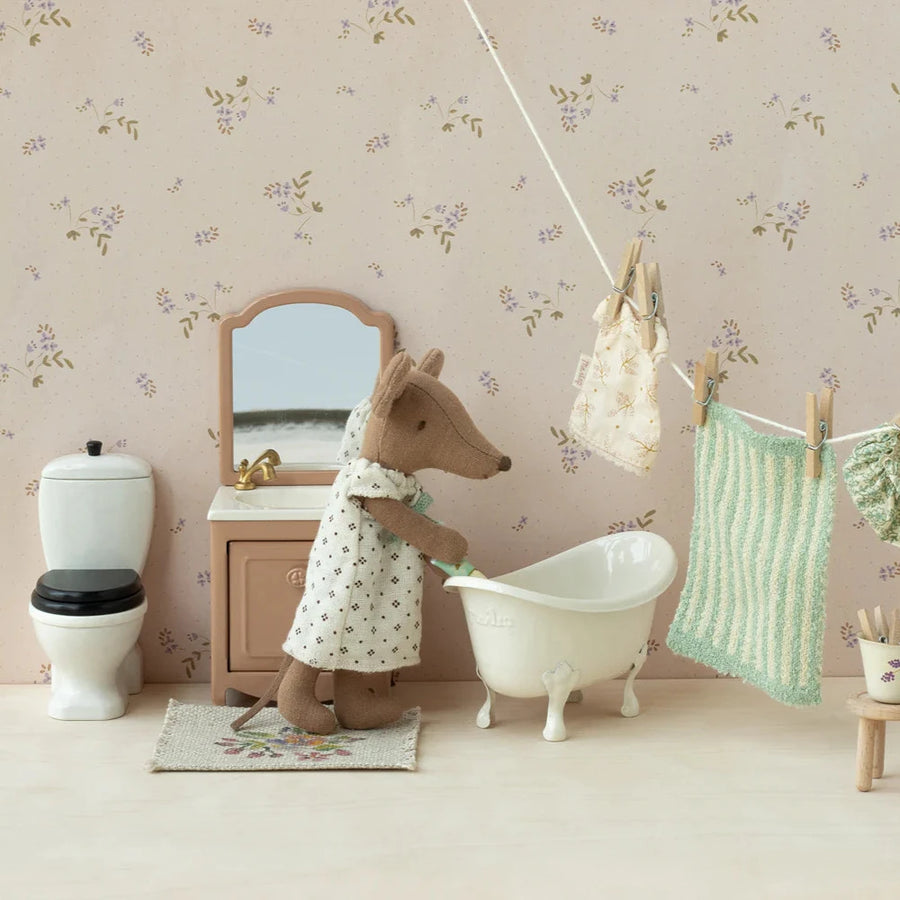 Maileg, Sink dresser, Mouse - Dark Powder