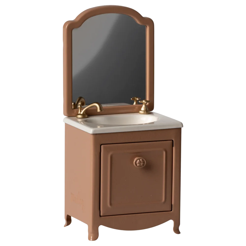 Maileg, Sink dresser, Mouse - Dark Powder