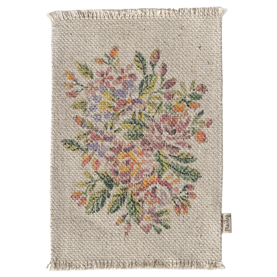 Maileg Rug, Flowers - Medium