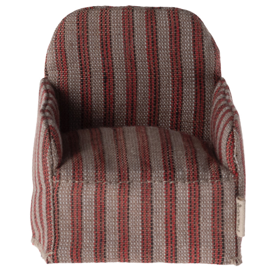 Maileg, Mouse Chair - Green Checker
