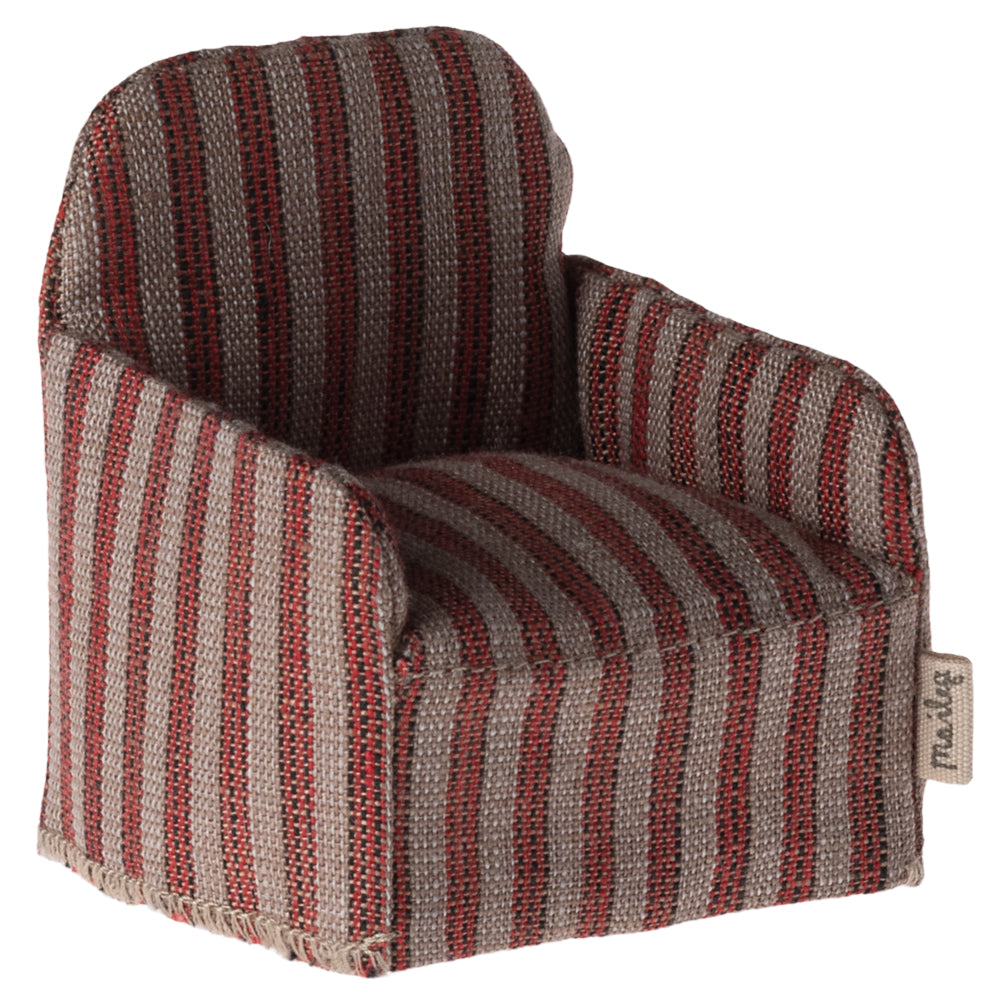 Maileg, Mouse Chair - Green Checker