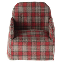 Thumbnail for Maileg, Mouse Chair - Red Checker