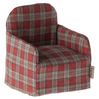 Thumbnail for Maileg, Mouse Chair - Red Checker