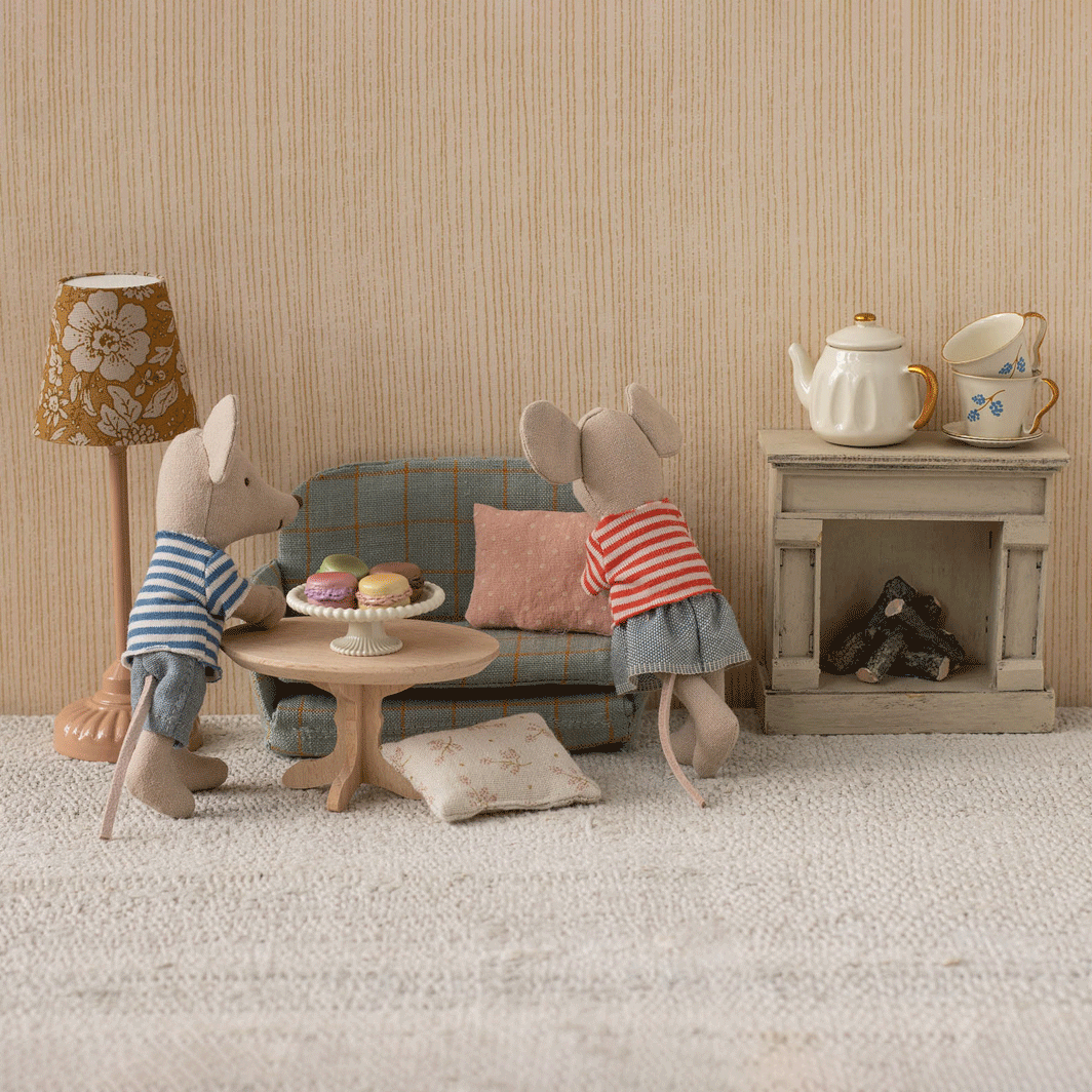 Oval Coffee Table, Mouse - Nature