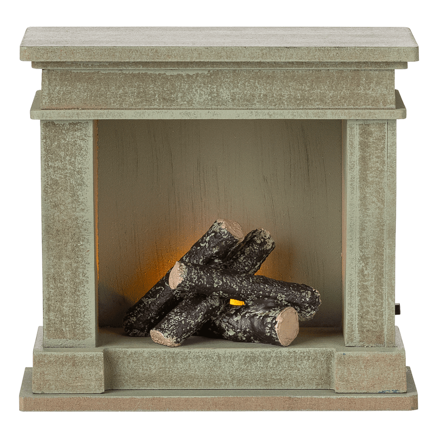 Fireplace, Miniature - Dusty Green