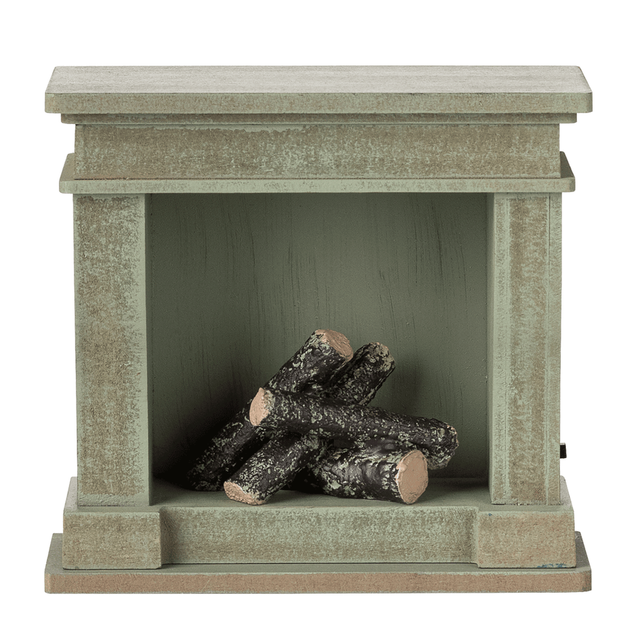 Fireplace, Miniature - Dusty Green