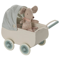 Thumbnail for Pram With Baby Mouse - Mint