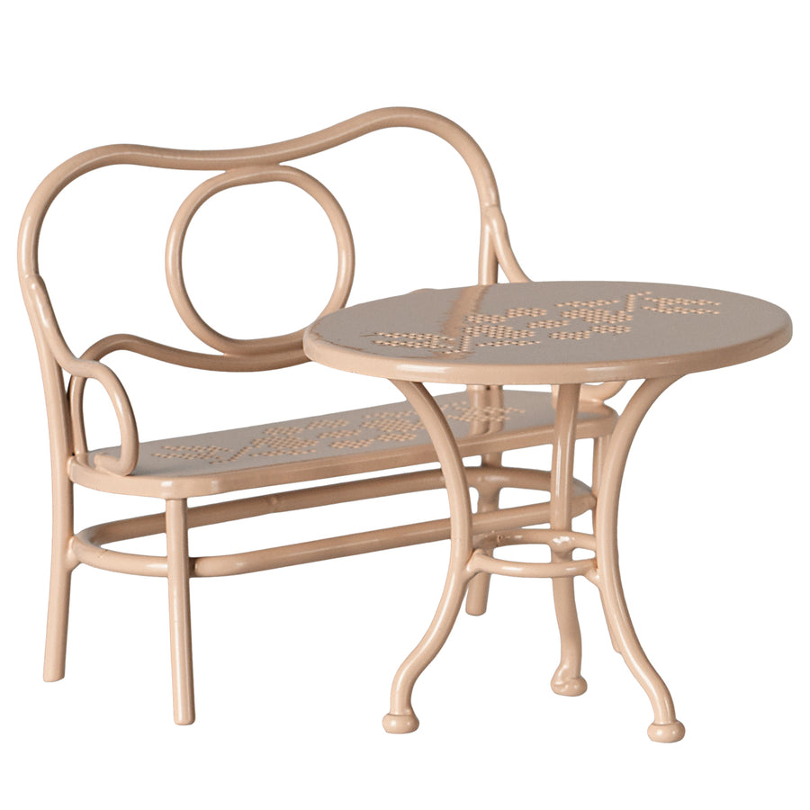 Café set, Mouse, Big - Pale pink Regular