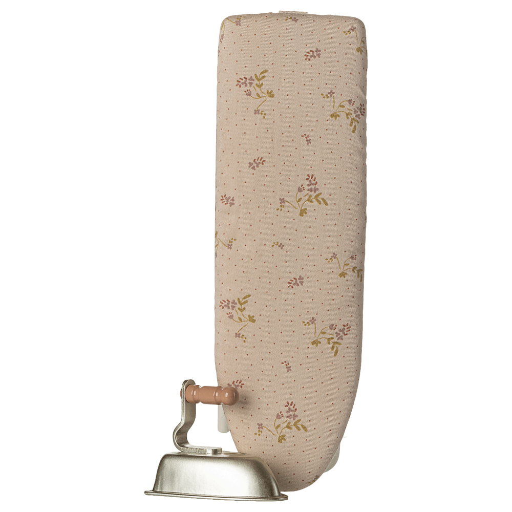 Miniature Iron and Ironing Board Off White