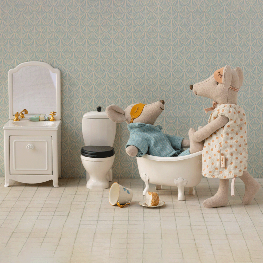 Maileg, Sink Dresser, Mouse - Off White