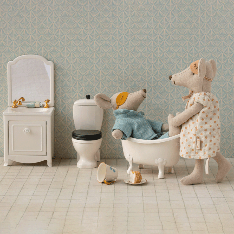 Maileg, Sink Dresser, Mouse - Off White