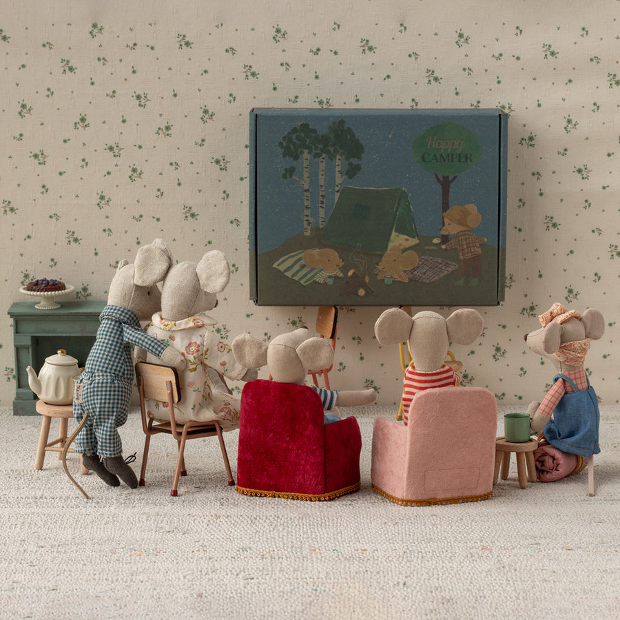 Maileg Mouse Chair Velvet Rose