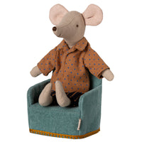 Thumbnail for Maileg Mouse Chair Velvet Mint