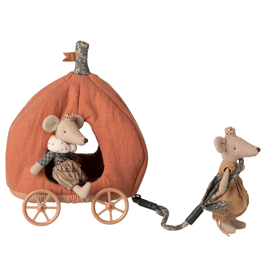 Pumpkin Carriage Mouse - Blue Tip