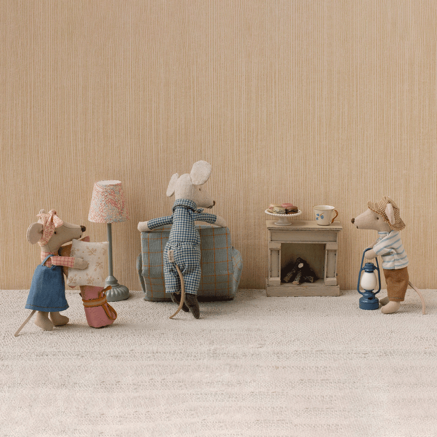 Maileg Lounge Bundle Blue Sofa