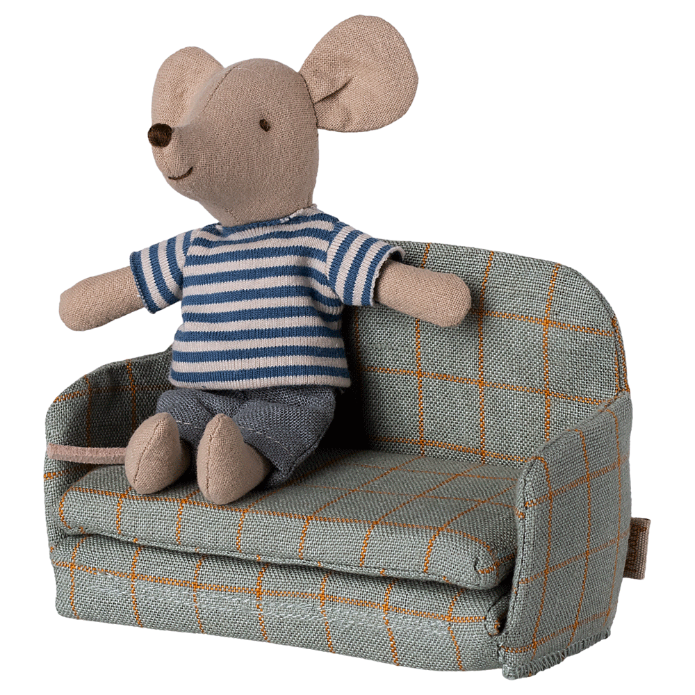 Maileg Sofa Bed, Mouse - Checker