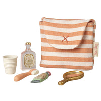 Thumbnail for Toothbrush Set in Bag, Mouse - Coral Stripe