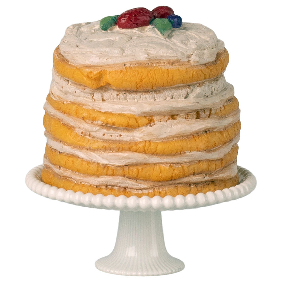 Party Cake and Cake Stand, Mouse - Off white