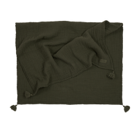 Thumbnail for Wabi Sabi Blanket in Washed Double Muslin Vetiver
